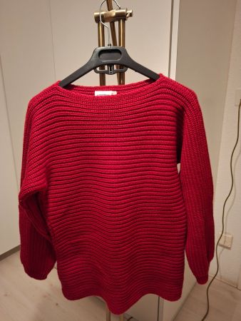 Roter Strickpullover von Just Me, Grösse S, neuwertig
