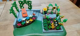 Playmobil Garten mit Gärtner, Blumen, Gute Zustand!
