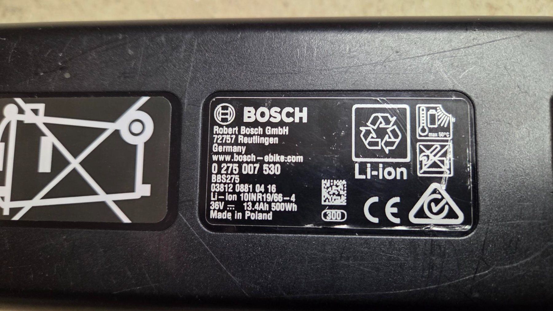 Bosch Batteries: BOSCH PowerPack 500 Rahmen Akku Performance / Active / CX – D'occasion à Widen par DaxiPN 2
