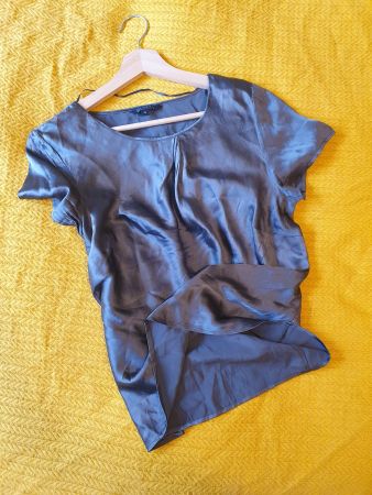 Camicetta elegante grigia, taglia S/36