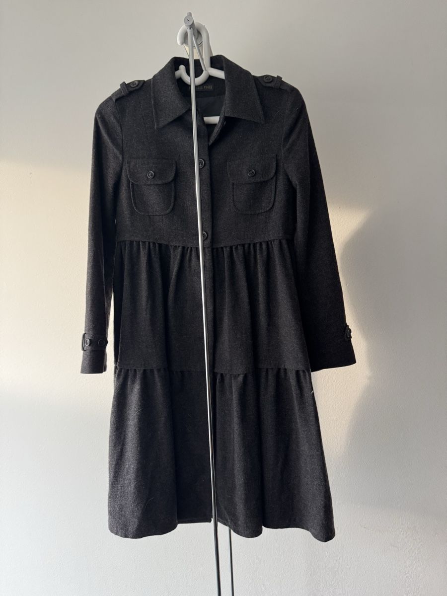 Cappotti: Dorothee Vogel Wool Cashmere Blend Coat - Size 36 - Grey – Usato da Zürich venduto da ann_v792