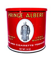 boîte à tabac vintage Prince Albert  Ø 13cm x 12cm Blechdose