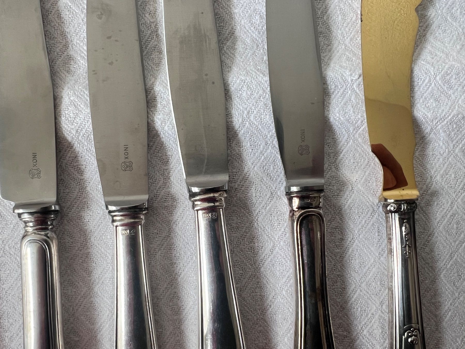 Posate: 7 Jezler Messer Griffe Silber 800 – Usato da Münchenbuchsee venduto da Volver64 2