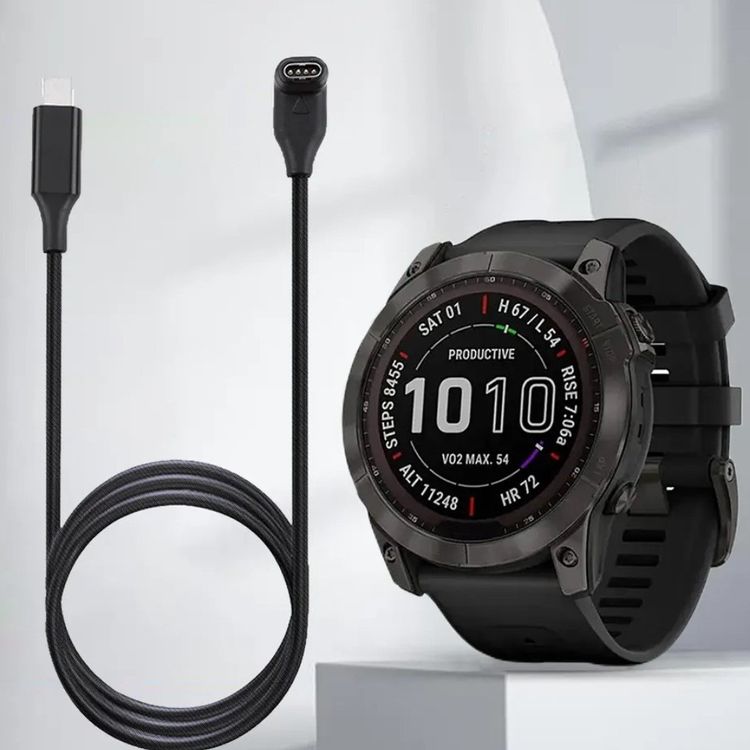 Accessori per Smartwatch: Câble 1M Garmin Fenix 7x, 6x, 5x, etc USB type-C angle droit – Nuovo (secondo la descrizione) da Lutry venduto da PauloCF
