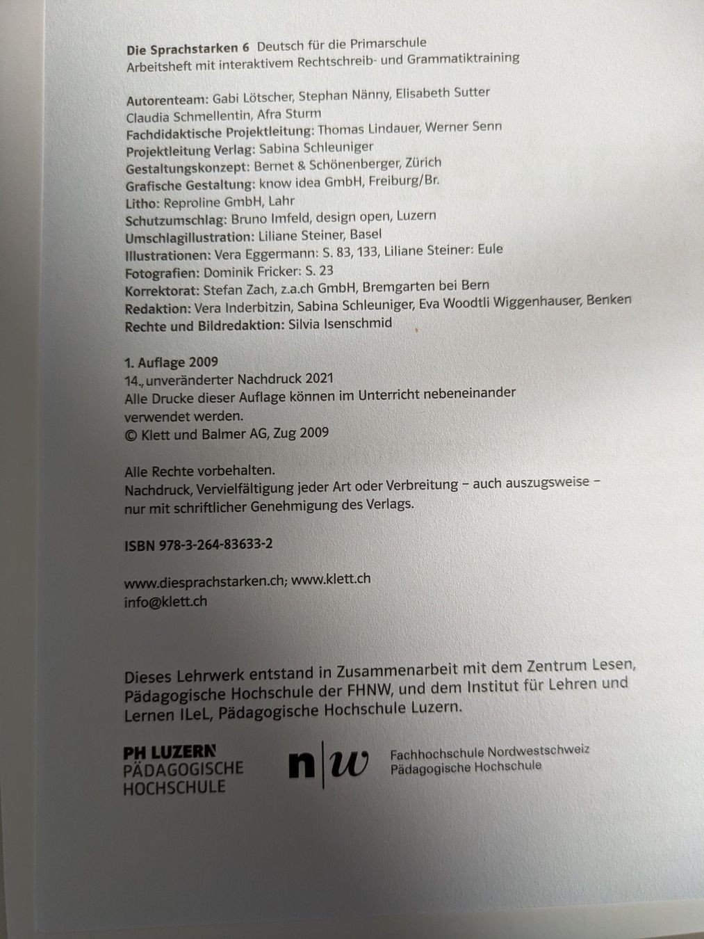 Livres: Die Sprachstarken 6, Arbeitsheft, Deutsch Primarschule – D'occasion à Uznach par binmaley 2