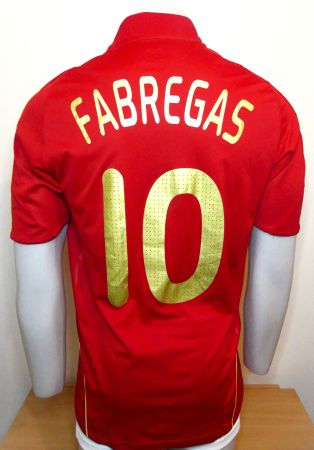 Spain 2008/09, n°10 Fabregas, vintage football shirt, M