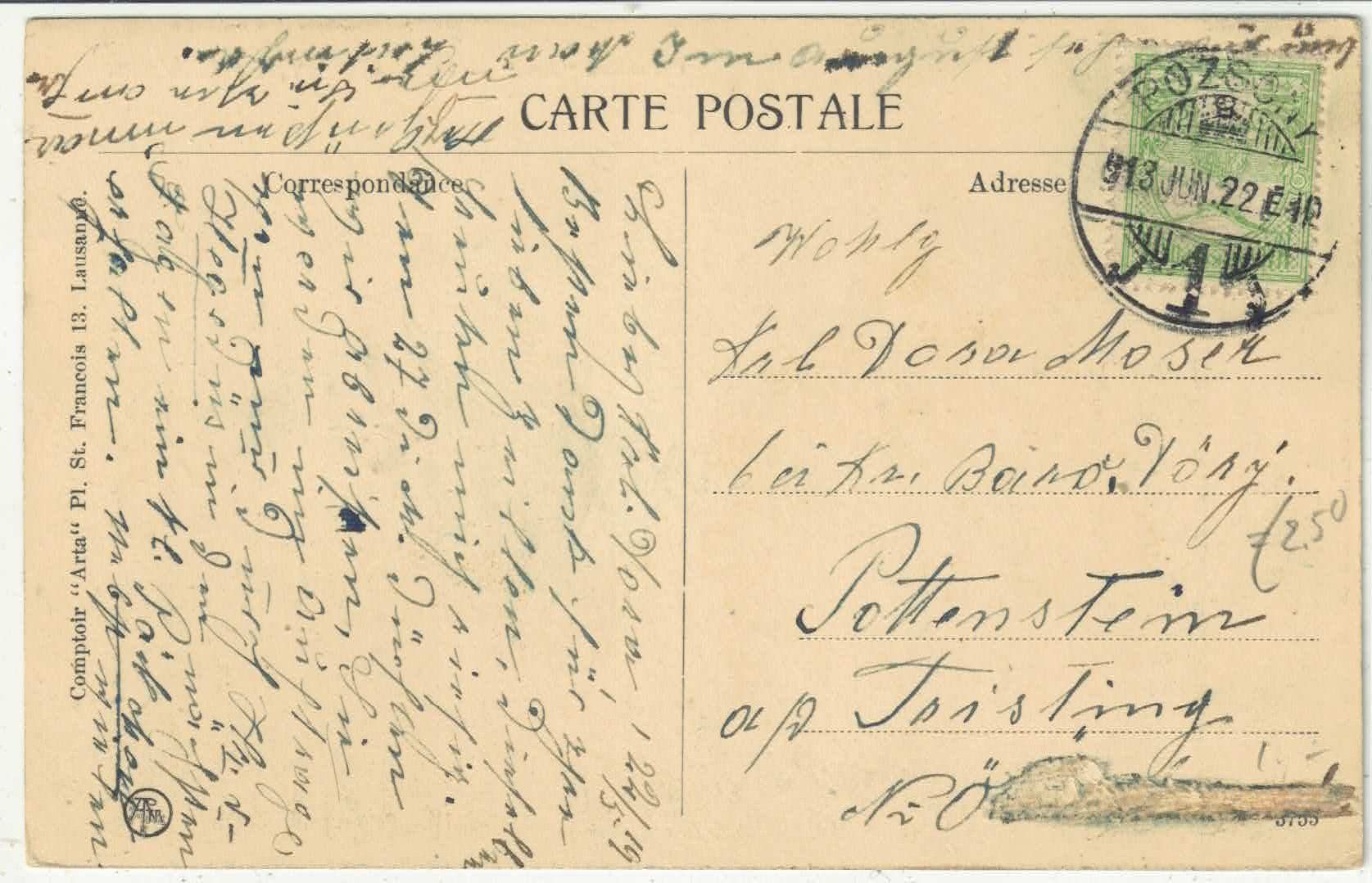 Cartoline postali: Ouchy - Le Chateau – Usato da Ettingen venduto da Kartenplanet 1