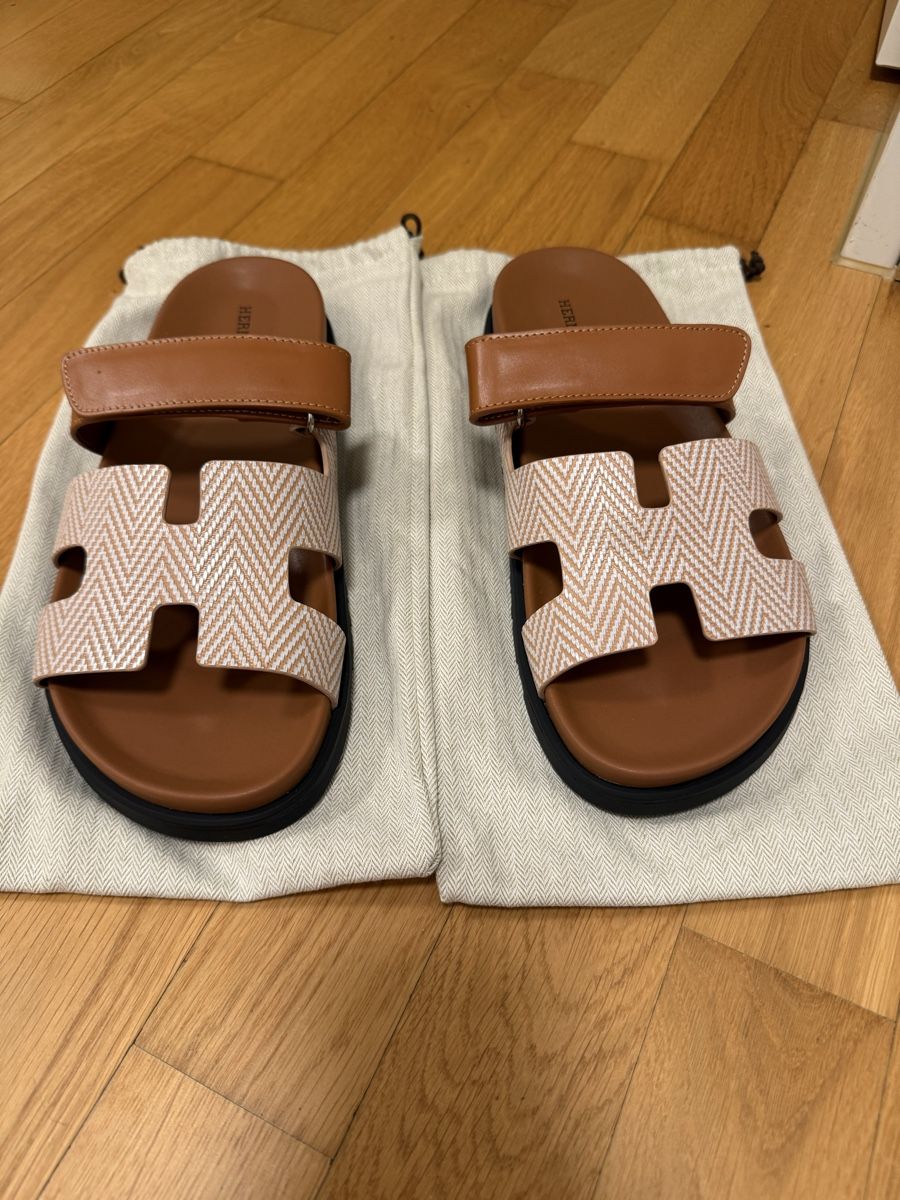 Hermès Herrenschuhe: Hermes Chypre Sandalen Leder – Neu und originalverpackt aus Tann von DicianniLe