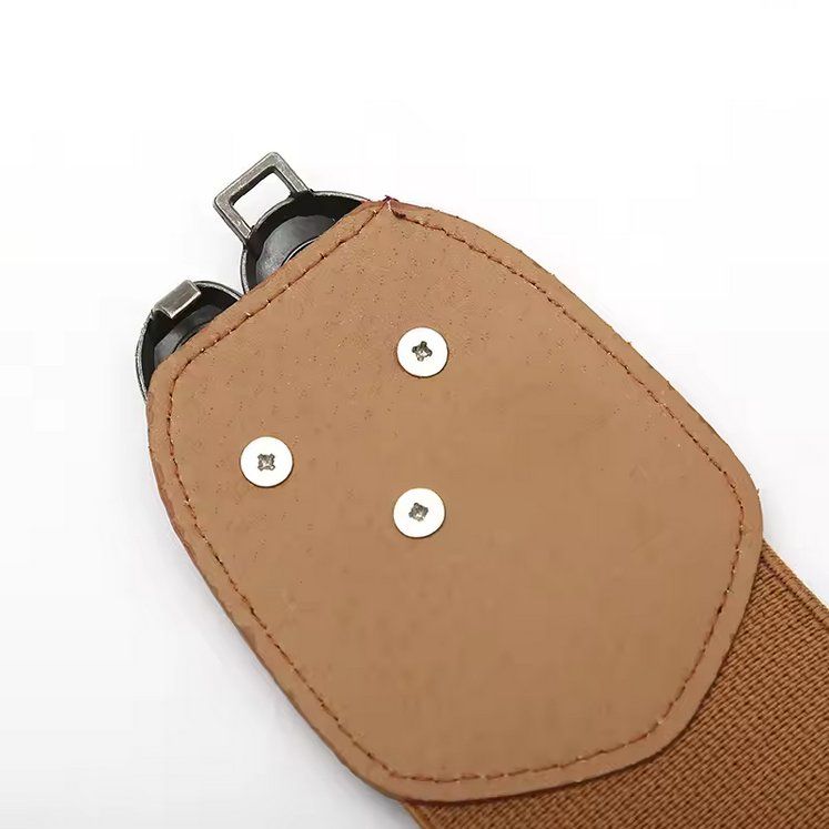Cinture: Brauner elastischer Gürtel Retro-Stil rosa Blumenmust – Nuovo e nell'imballaggio originale da Lausanne venduto da FASHION-WORLD-SHOP 3