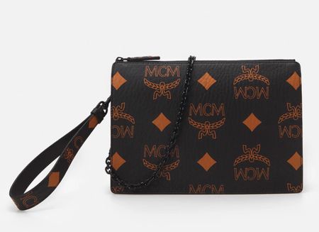 MCM AREN POUCH SMALL - UMHÄNGETASCHE - BLACK