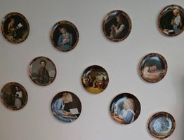 11 seltene Albert Anker Wandteller – Komplette Sammlung