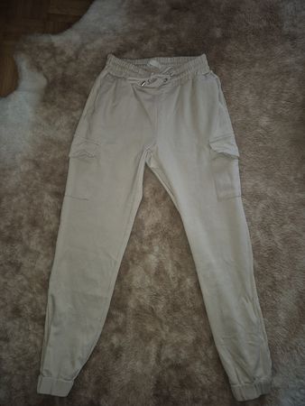 Cargo Stoffhose, beige, Grösse S
