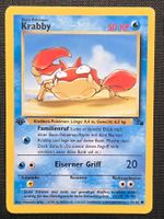 Pokémon Karte 1 Edition Krabby 51/62 – Fossil Set