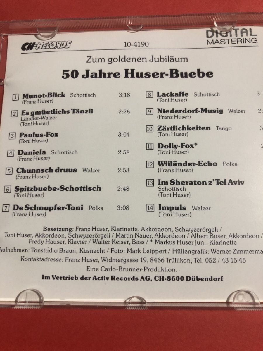 CD: CD Huser-Buebe 50 Jahre - Ländler CD – Usato da Flaach venduto da rubo7 1