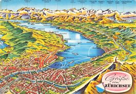 Ansicht von Zürichsee