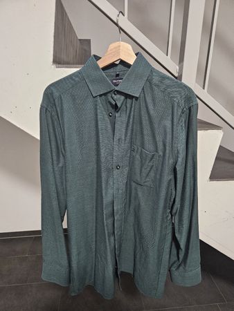 Hemd OLYMP Luxor Modern Fit Grösse 41 dunkelgrün