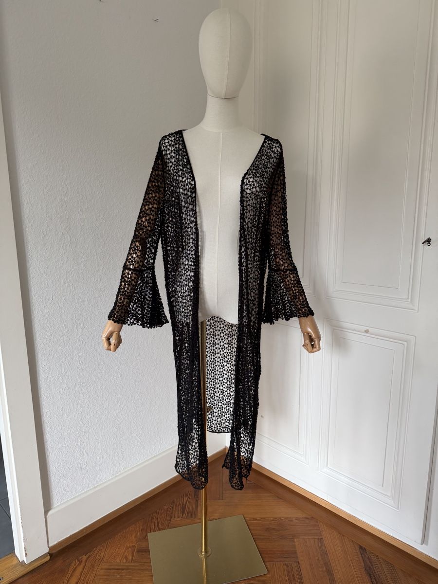 Tuniche: Black Crochet cover up - Perfect for Summer – Usato da Genève venduto da nba_l98n