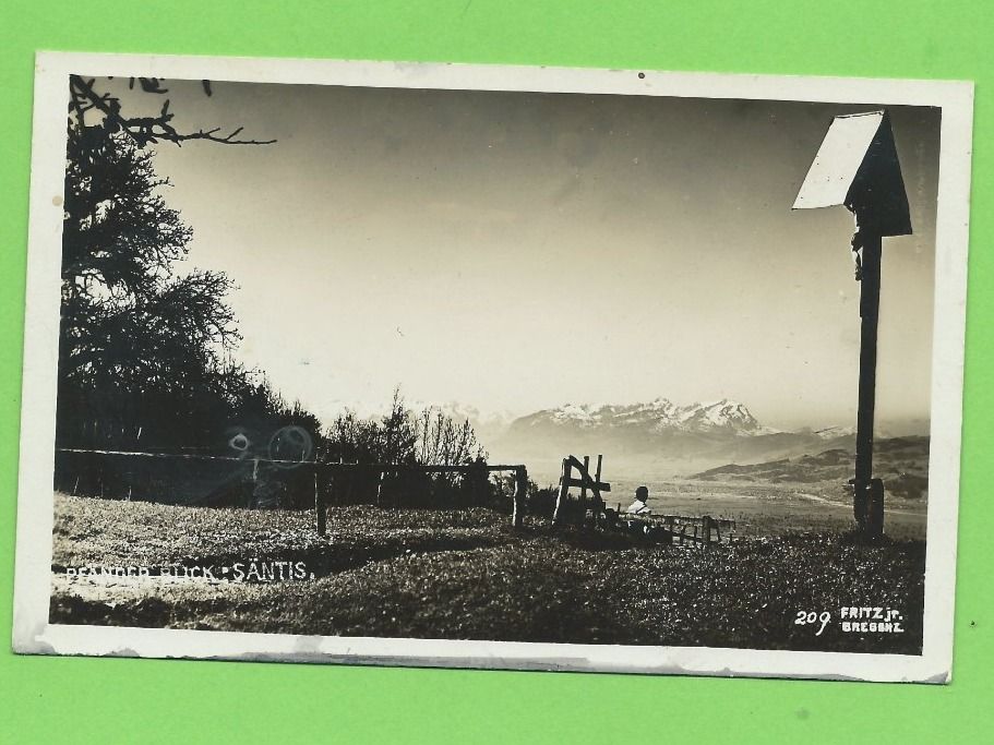 Ansichtskarten: Pfänder Blick, Säntis – Gebraucht aus Zürich von t24_de