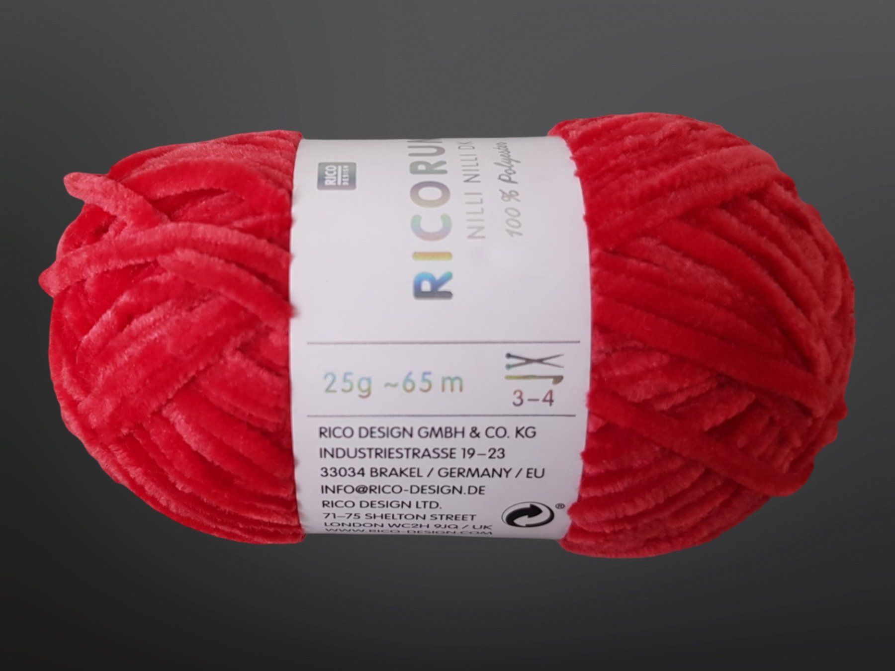 Lana: RICO DESIGN flauschiges Garn Rot 10 Stk. – Nuovo (secondo la descrizione) da Suhr venduto da Restwert_Suhr 6