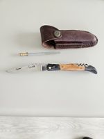 couteau LAGUIOLE 1907 avec son étui et son affuteur