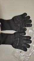 Schwarze Grillhandschuhe, Ofenhandschuhe, Hitzebestaendig