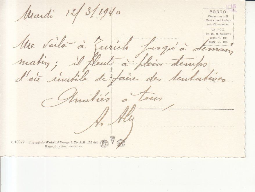 Cartoline postali: Zürich 1940 – Usato da Bürglen TG venduto da StampGraf 1