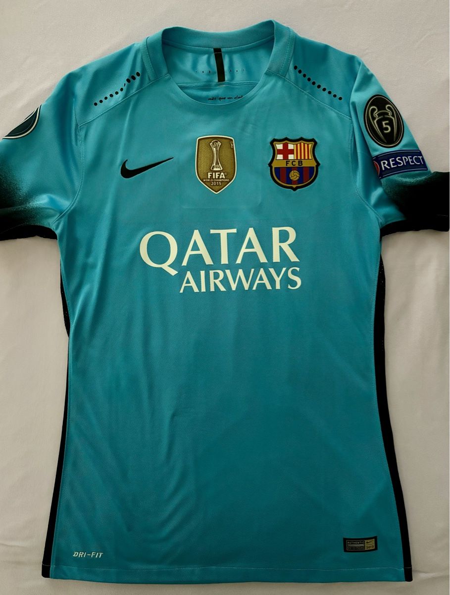 FC Barcelona Canottiere & Pantaloni: FC BARCELONA NIKE MESSI AUTHENTIC THIRD TRIKOT – Nuovo (secondo la descrizione) da Rain venduto da JerseyLegends 4