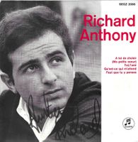 Richard Anthony  EP - A toi de choisir - Dédicacé !