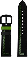 DriftElement Lederarmband 22 mm Leder Armband Schwarz Grün