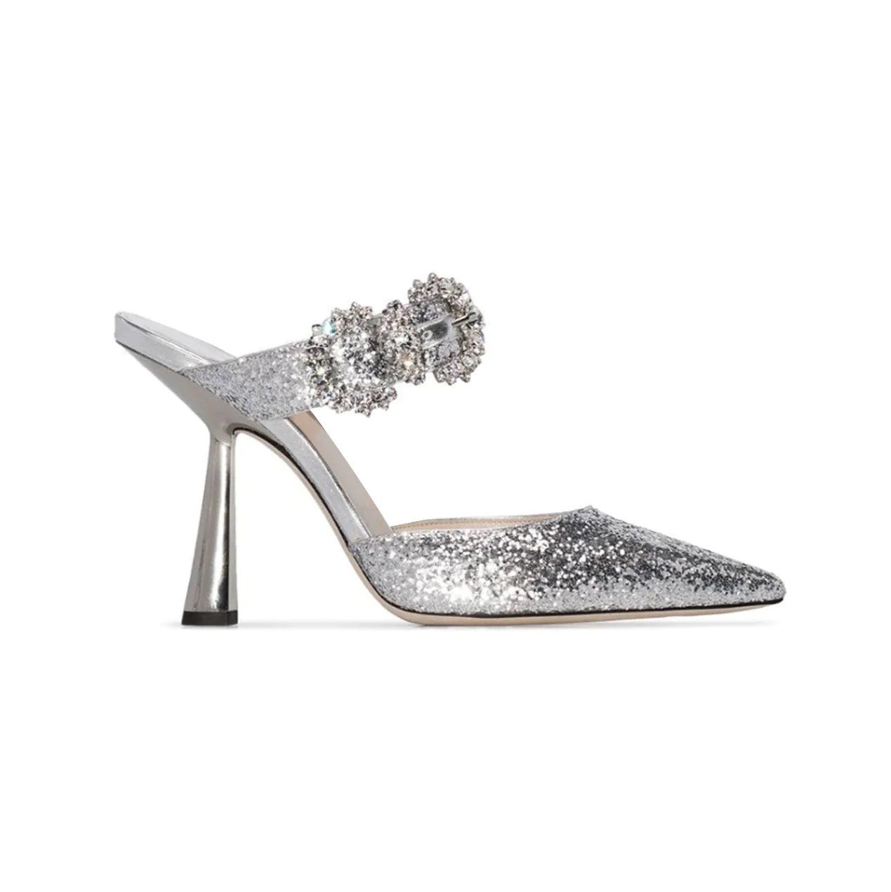 Scarpe da donna: Neue Pantoletten silber Gr. 37.5 – Nuovo e nell'imballaggio originale da Wettswil venduto da the_jr6l