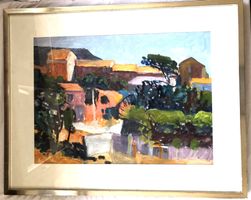 André Rawyler (*1928) - Ölgemälde - Tessiner Landschaft