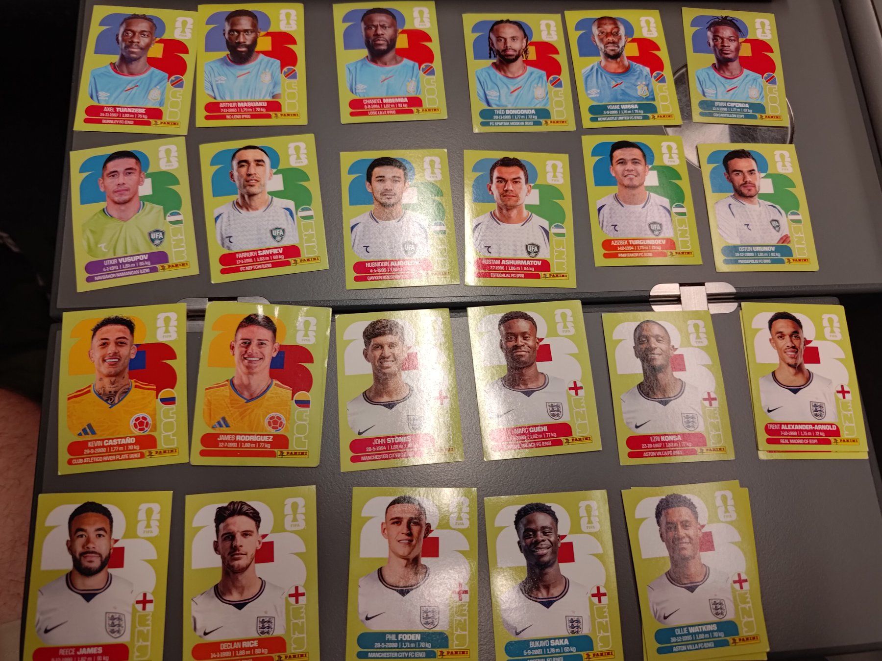Panini Sammelbilder & Trading cards: Panini 2026 - SET COD, UZB, COL, ENG – Neu (gemäss Beschreibung) aus Bern von Nicolaro 1