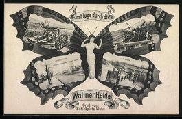 Schmetterlings-AK Köln-Wahn, Ansichten 