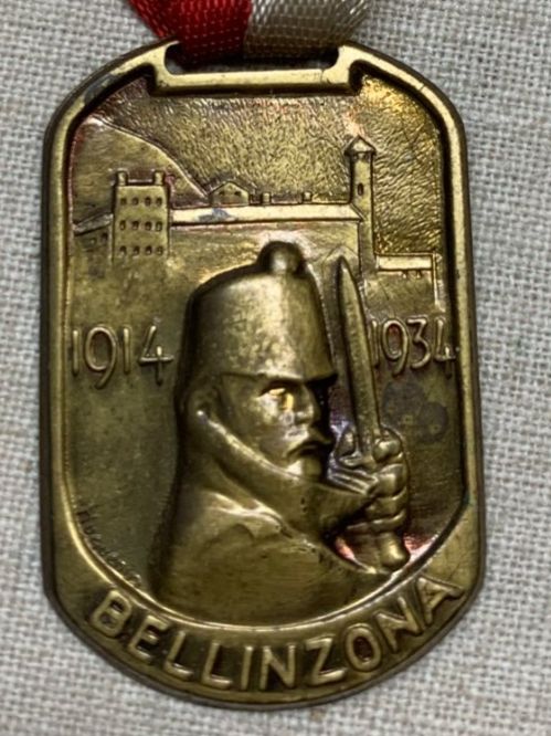 Medaglie: Ticino - Bellinzona - "1914 - 1934" – Usato da Sorengo venduto da 74in 2