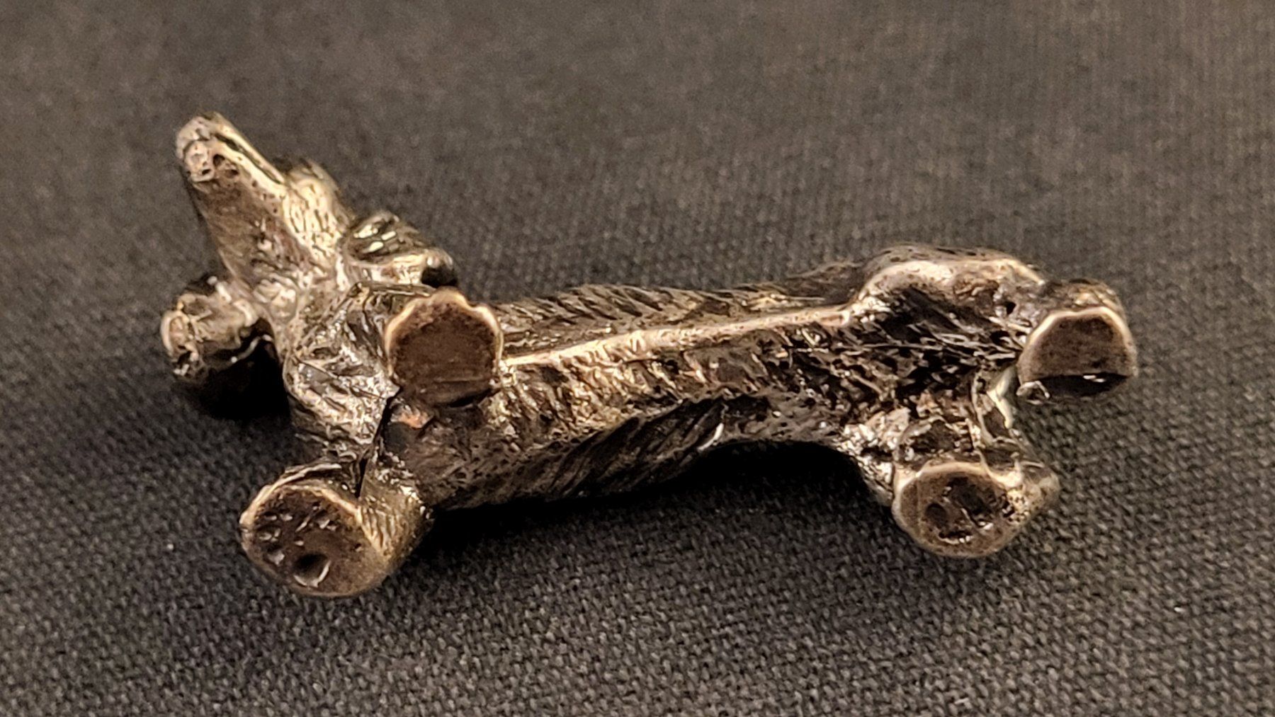Statuette: Kleiner Metall-Dackel "III" – Usato da Basel venduto da spinne02 6