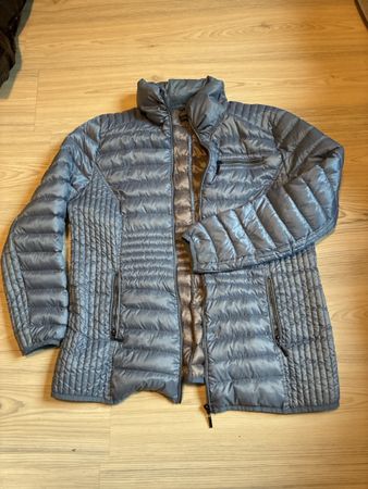 Charles Vögele Down Jacket Grey Size 46 Women's
