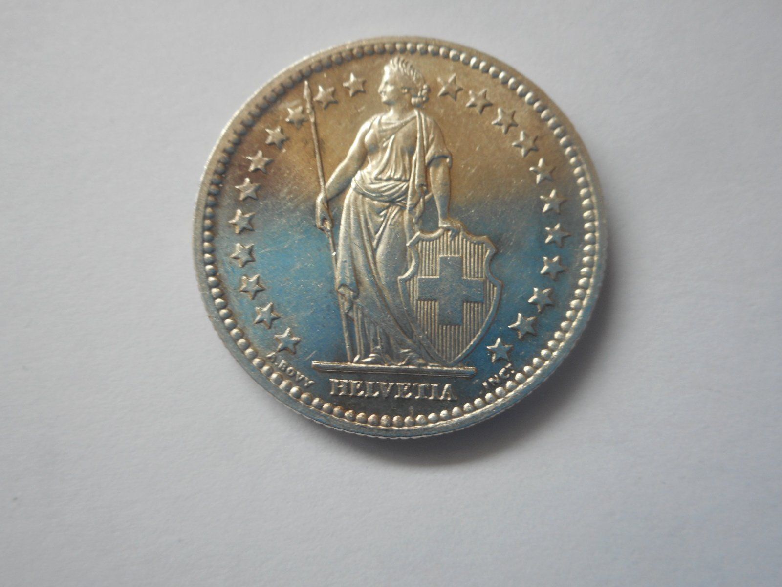 Alle Münzen: 2 Fr. 1953 silber  rar – Gebraucht aus Kriegstetten von pizlad2010 3
