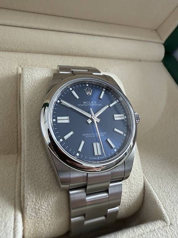 Rolex Orologi: Rolex Oyster Perpetual 41 Blau – Usato da Zürich venduto da timeio-swapwatch 2