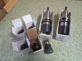 2x Gewindewechselfutter M3-M12 m 5 Adaptern u BT40 Aufnahme
