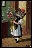 Arthur Thiele: Neujahrsgrüsse, Katzenm