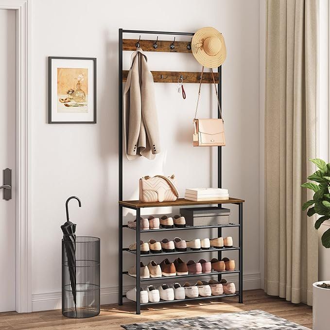 Guardaroba: Garderobe Garderobenständer Kleiderständer mit Schuhregal – Nuovo e nell'imballaggio originale da Herisau venduto da Zevora 1
