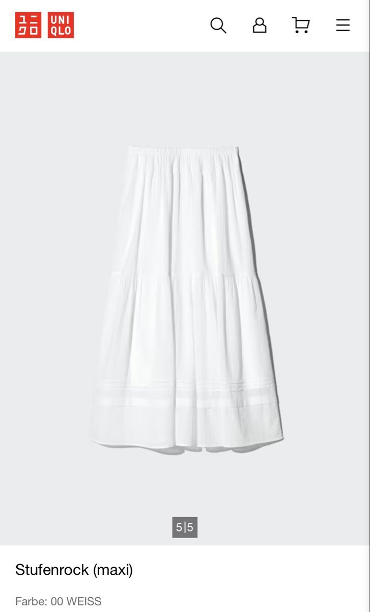 Uniqlo Röcke: NEU! Weisser Rock UNIQLO – Neu und originalverpackt aus Winterthur von Vintage_a_toi 1