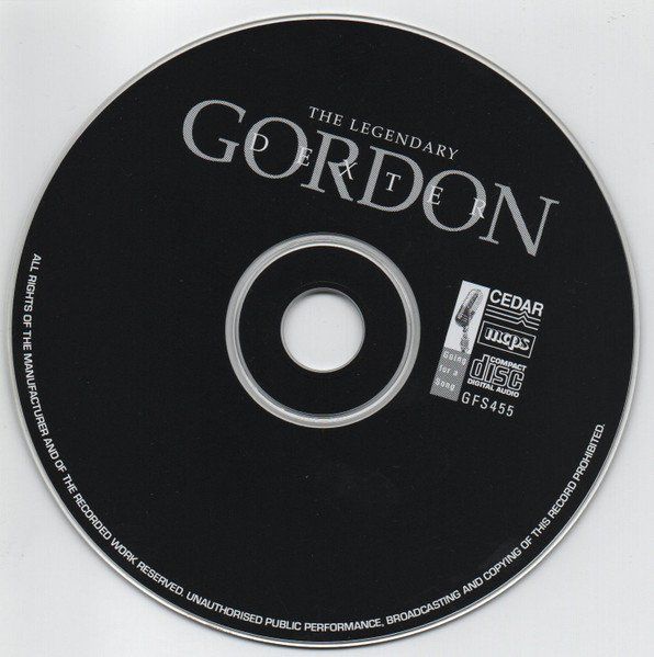 CDs: Dexter Gordon [Cedar] Harry "Sweets" Edison, Johnny Miller, – D'occasion à Unterbäch par boolic 2