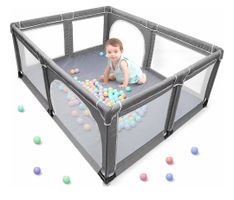 Grosser Baby Laufstall Yobest - Playpen Laufgitter Spiel