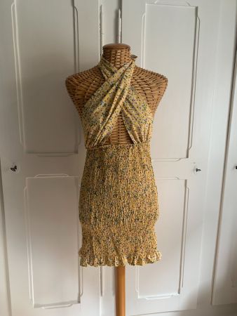 SHEIN - Kleid gelb geblümt XS