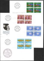 4 FDC 561 - 564 Serie Viererblöcke ET Bern 13.2.1975