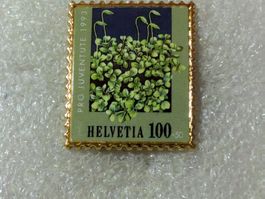Ansteckpin 133: Pro Juventute Briefmarke Helvetia