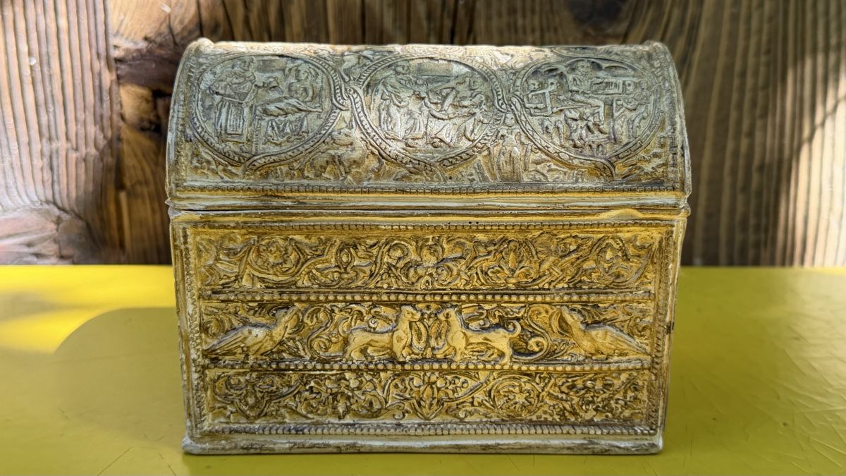 Dosen: Mittelalter Schatulle Elfenbein Replik – Gebraucht aus Riedholz von Frettchen63 2