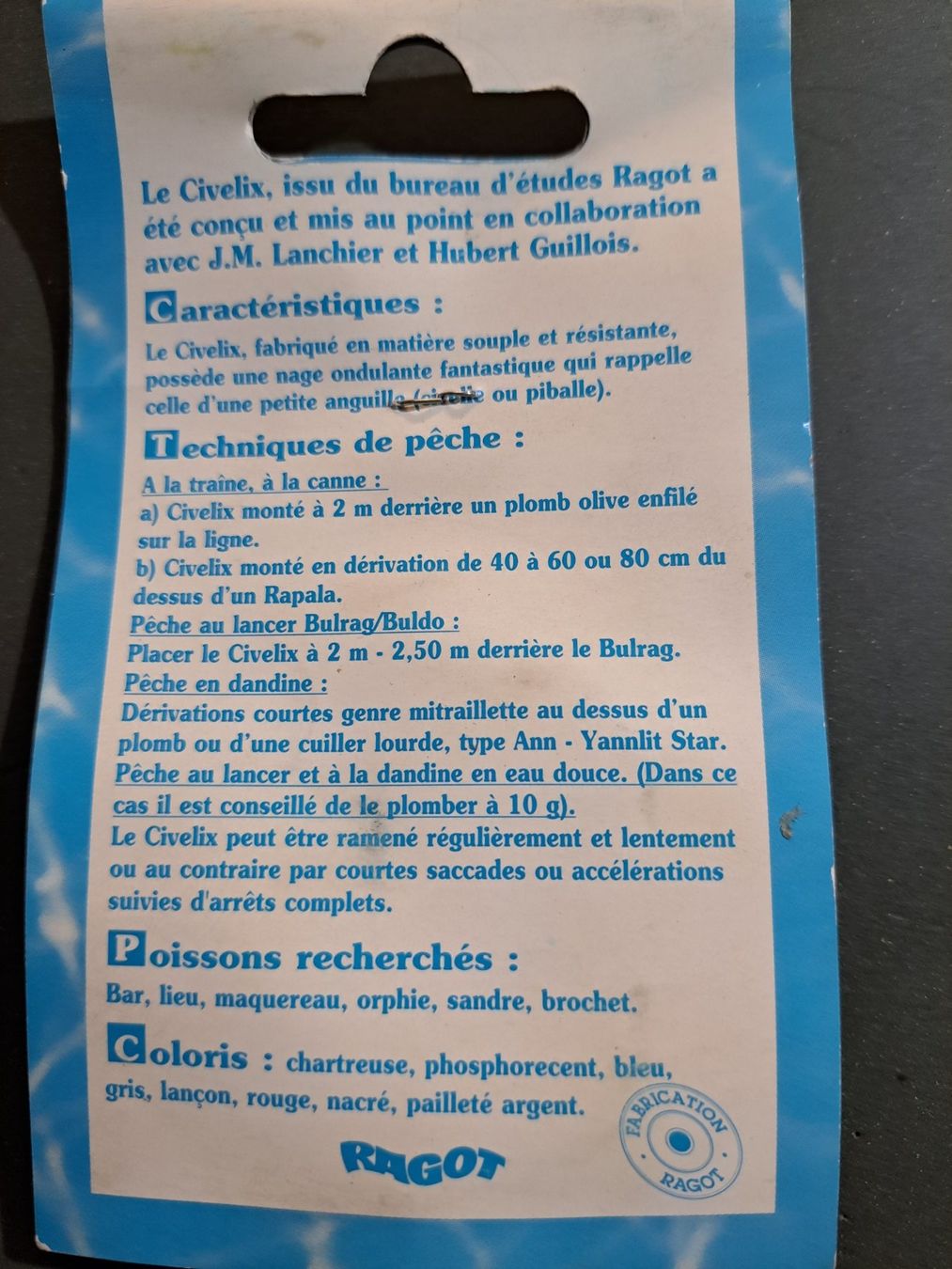 Appâts: Ancien Civelix Ragot 12 cm antik – Neuf avec emballage d'origine à Fribourg par versus702 1