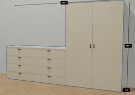 IKEA Platsa Kleiderschrank und Kommode